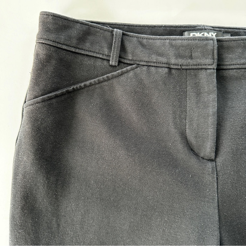 DKNY Black Ankle Pants, high waisted, skinny, stretch cotton blend - Picture 6 of 13